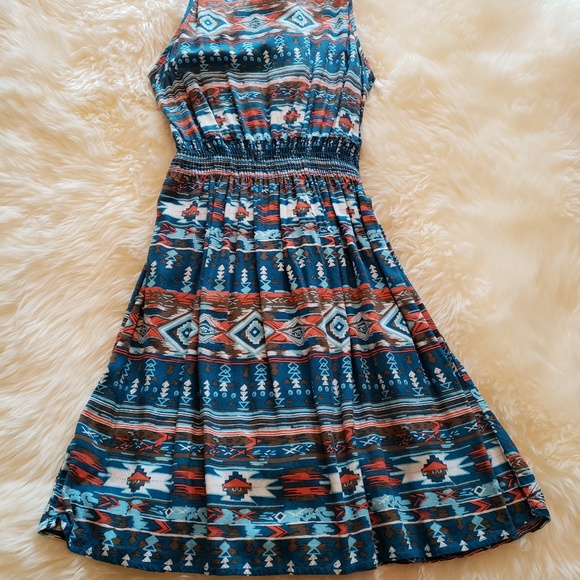 Print sleeveless sundress - Picture 2 of 2